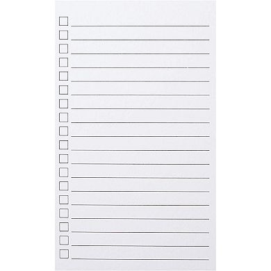 300 Pack Vertical Ruled Index Cards 3x5 with Check Boxes for Daily Lists, Tasks
