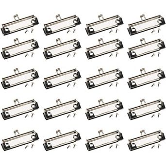Mountable Clipboard Clips with Rubber Feet (3.9 x 1.2 in 20 Pack)