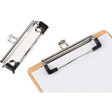 20-Pack 4 inch Mountable Clipboard Clips with Screws, Rubber Grip, Hanging Hole