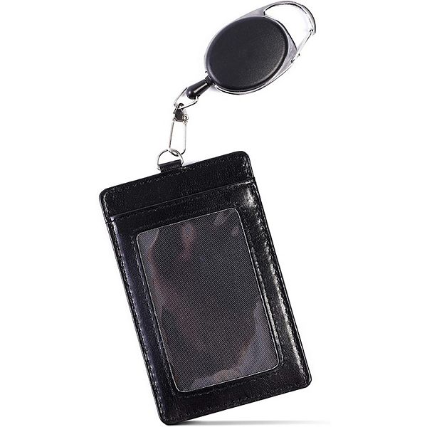 Leather ID Badge Holder