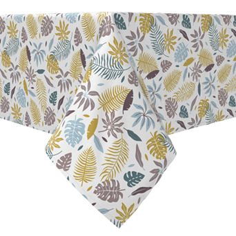 Rectangular Tablecloth, 100% Cotton, Paradise Palm