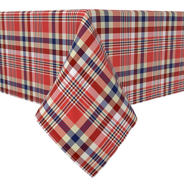 Rectangular Tablecloth, 100 Cotton, Plaid 15