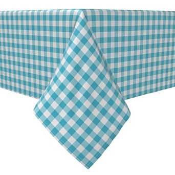 Rectangular Tablecloth, 100% Cotton, Plaid 20