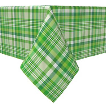 Rectangular Tablecloth, 100% Cotton, Plaid 12