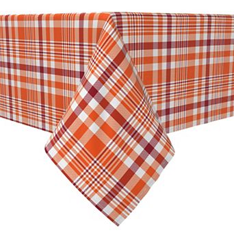 Rectangular Tablecloth, 100% Cotton, Plaid 14