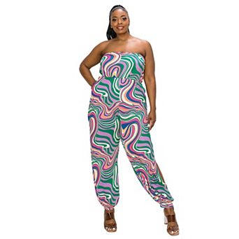 Sleeveless Jumpsuit w/ Leg Slit