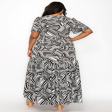 Plus Size Irina Surplice Maxi Dress