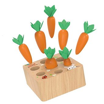 Wooden Carrot Toy Puzzle