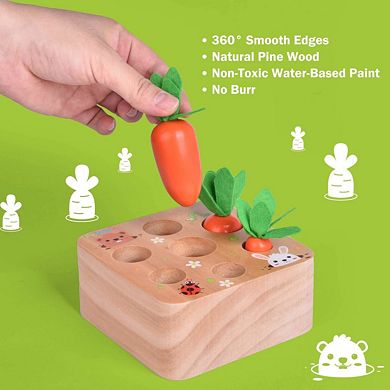 Wooden Carrot Toy Puzzle