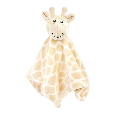 Hudson Baby Infant Boy Flannel Plush Sleep and Play and Security Toy, Giraffe, 0-3 Months