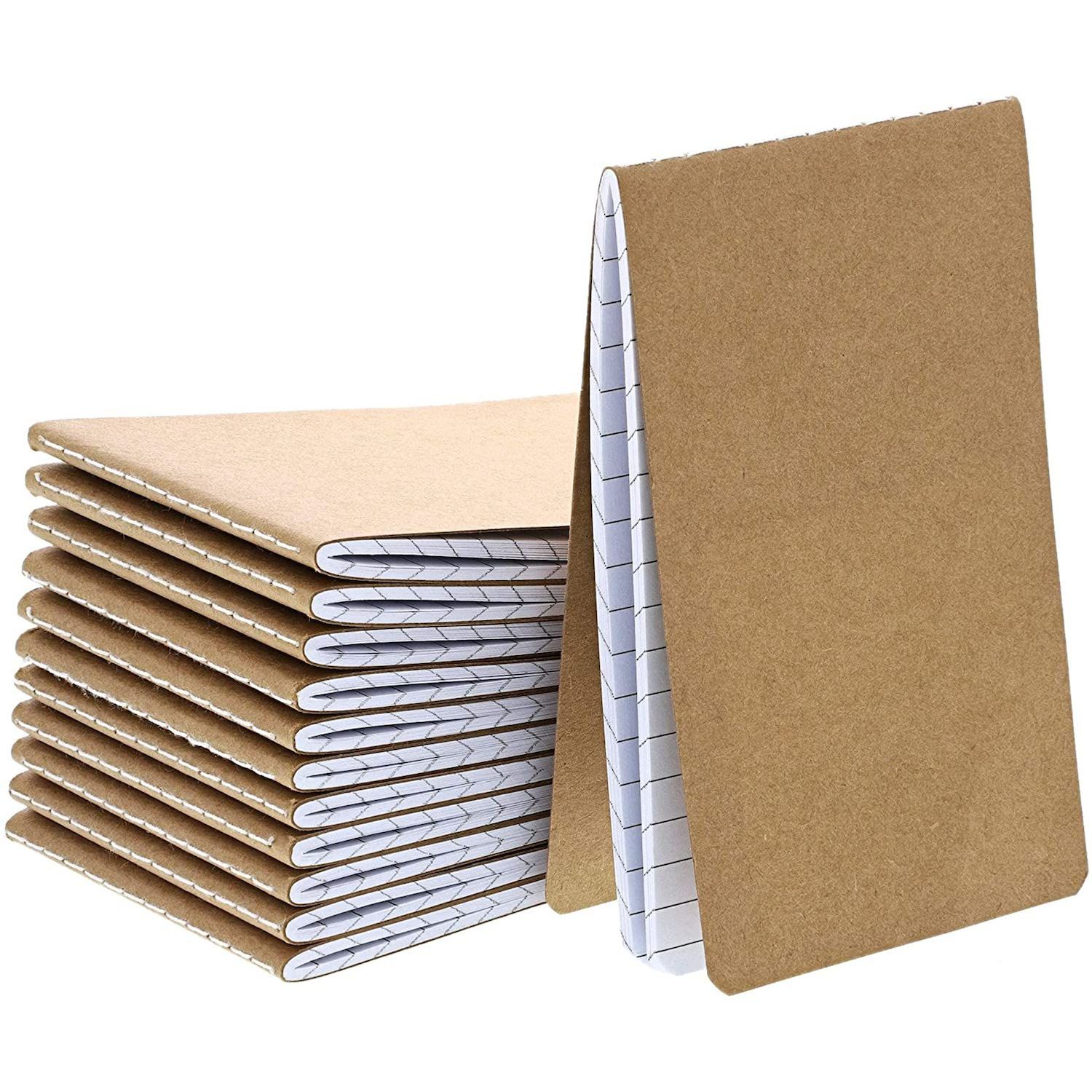 48 Pack Mini Blank Books For Kids - Bulk Sketchbooks, Kraft Paper Notebooks  For Classroom, Party Favors, Travel Writing (4x4 In)