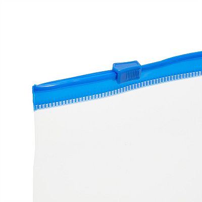 10 Pack Plastic Zip Envelope A6 Size Zipper Pouch With Label Pocket