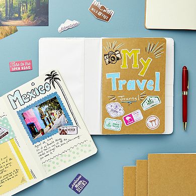 24 Pack Blank Journals, Bulk Sketchbooks, A5 Kraft Paper Notebooks, 5.5 x 8.3 In