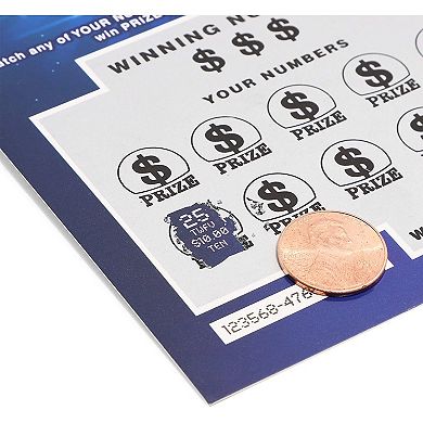 30 Pack Funny Realistic Fake Lottery Tickets And Scratch Off Cards, 3 Designs