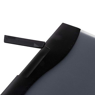 10 Pack Clear Report Covers with Swing Clip for Classrooms, Holds 30 Sheets (Black, 9 x 11 In)
