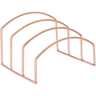 Metal Wire Desk Organizer (Rose Gold, 3 Piece Set)