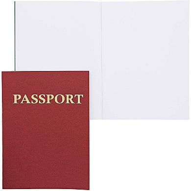 24 Pack Blank Passport Notebook for Kids, 4.1 x 5.6 Inches