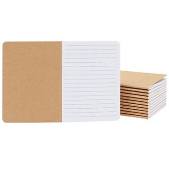 12-Pack A6 Notebook Set, 4x6 Journal with Kraft Paper Cover for Diary, Travel