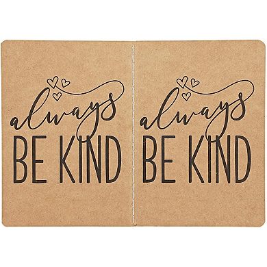 12 Pack Inspirational A6 Kraft Journal Notebooks Lined Paper, 5.75 x 4 x 0.1 In