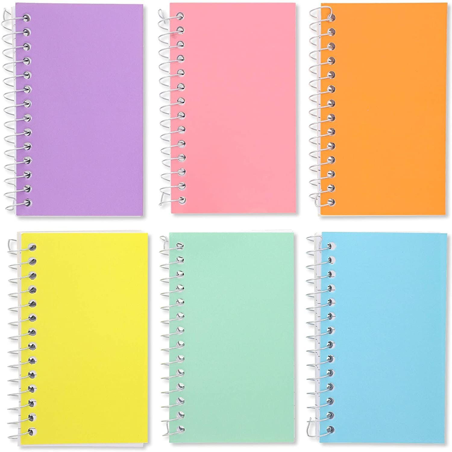 Lined Notebook Hardcover L 5colors / Spiral Notebook / Blank