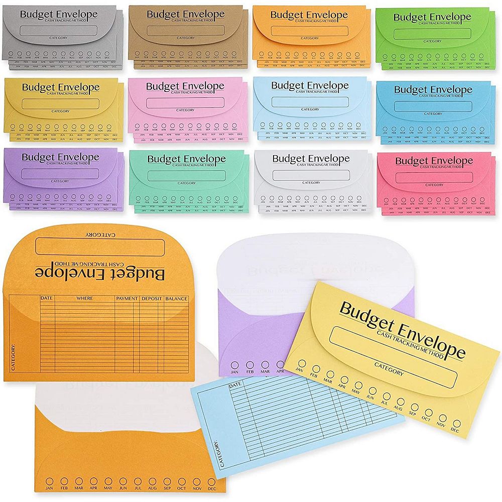 96 pack budgeting envelopes for money saving challenge tracking funds