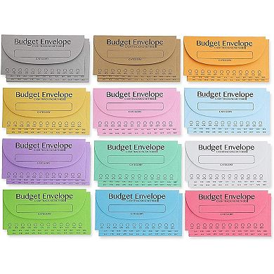 96 Pack Budgeting Envelopes for Money Saving Challenge, Tracking Funds