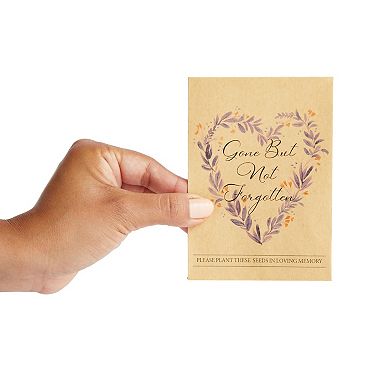 Seed Envelopes For Memorial Service, Gone But Not Forgotten (3.5 X 5 In, 100x)