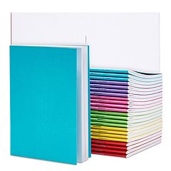 Blank Spiral Bound Notebooks, 80 Sheets, Unlined (5.7 x 8.3 in, 4 Pack)