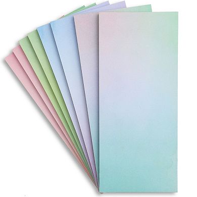 8 Pack To Do Pastel Sticky Notes Pad, Gradient Colors, 50 Sheets Each ...