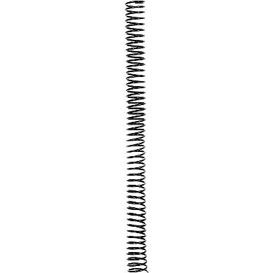 50x Black Spiral Binding Coils, Plastic Spines, 160 Sheets, 20mm, 12", 4:1 Pitch