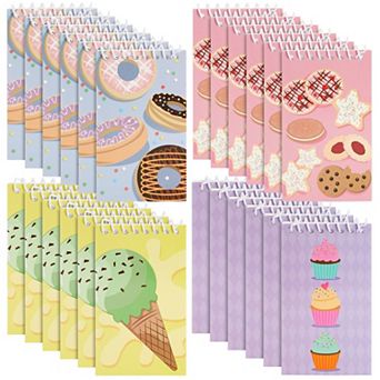 24 Pack 3 X 5 in Spiral Notepads, Mini Notebooks For Kids Party Favors, School