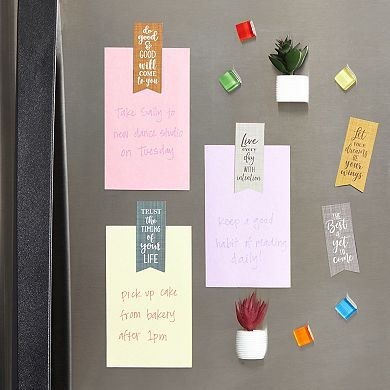 36 Pack Magnetic Inspirational Bookmarks For Women With Quotes, 6 Designs