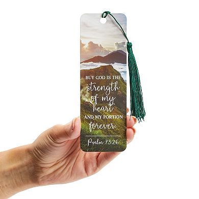 100 Pack Christian Bookmarks with Religious Scriptures, Bible Verse Book Markers (6 x 2 In)