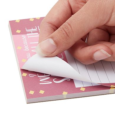 4 Pack Sarcastic Note Pad Set, Funny Office Supplies, 50 Sheets, 4 x 5.2 in