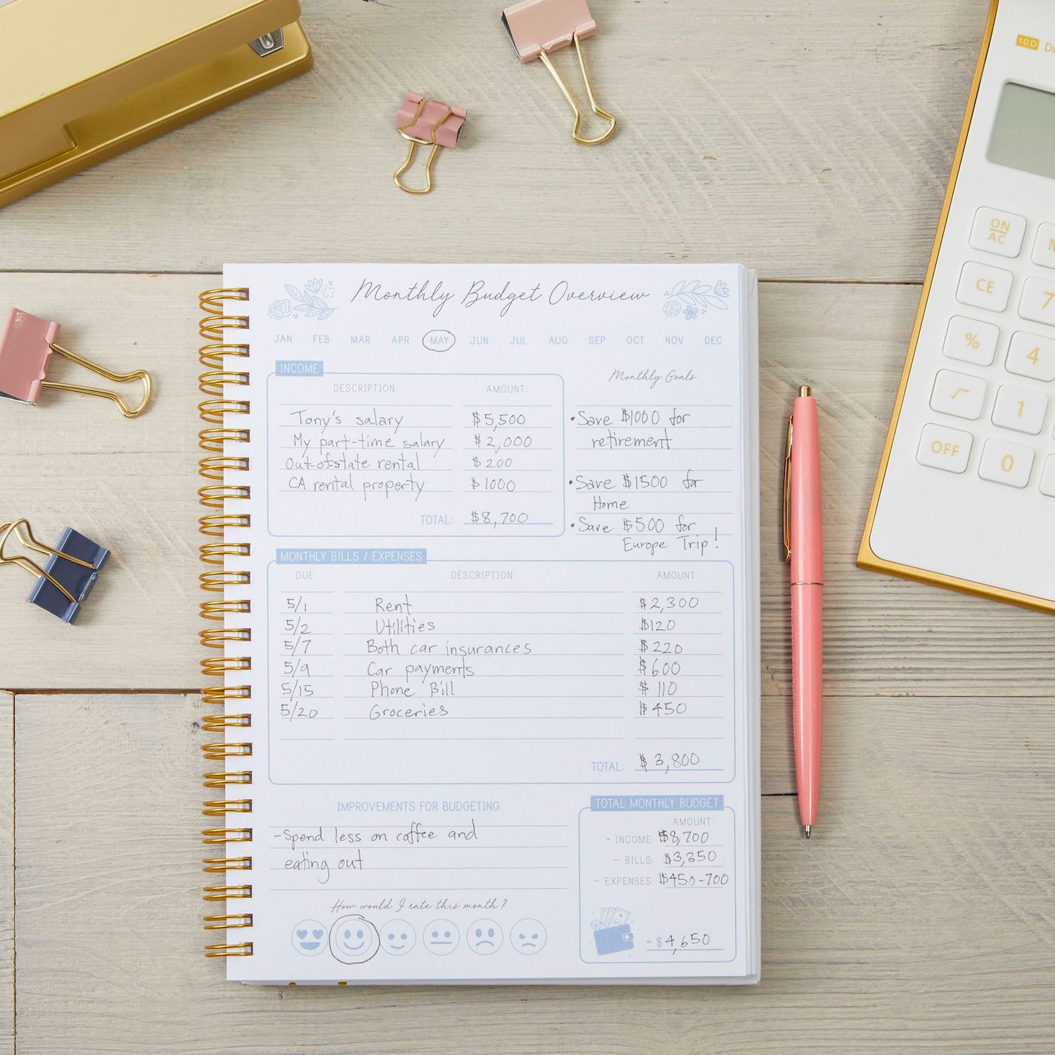 Bill Tracker Notebook - Monthly Bill Organizer & Planner For Personal Budgeting Financial Payments Checklist Organizer P 48512817