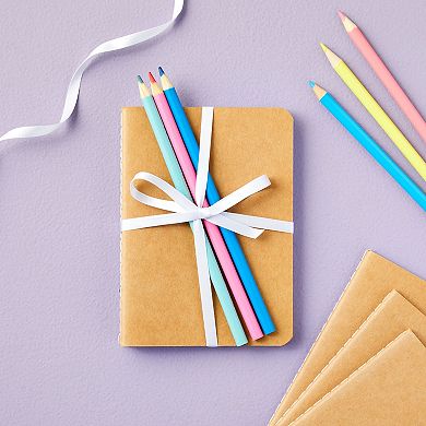 24 Pack A6 Kraft Paper Travel Journals, Bulk Mini Pocket Notebooks, 5.7x4.1"