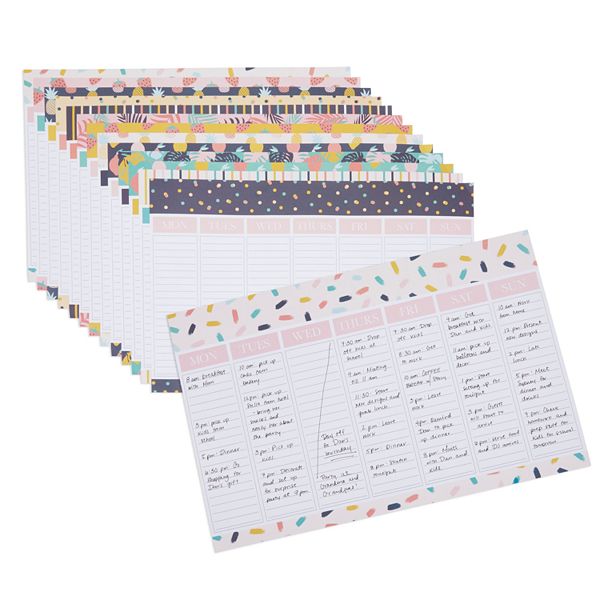 Weekly To Do Desk Planner Notepad Tear Off Calendar Pad 13 Designs