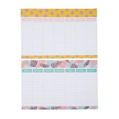 Weekly To Do Desk Planner Notepad, Tear Off Calendar Pad, 13 Designs (11 x 17 In)
