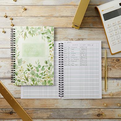 2 Pack My Account Expense Tracker Notebook, Ledger Books for Bookkeeping, Small Business (6 x 8.5 In, 50 Sheets Each)