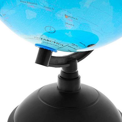 Spinning World Globe with Stand for Kids Learning, Classroom Desk, Students, Geography (8 In)