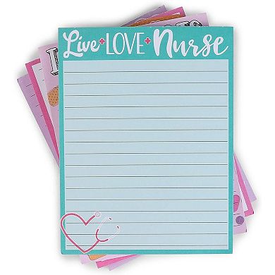 Writing Note Pads for Nurse Appreciation Gifts (4.25 x 5.5 In, 4 Pack)