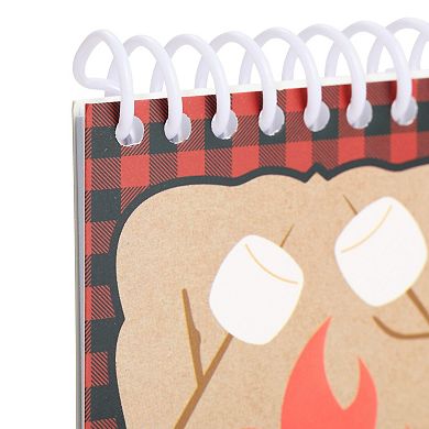 32x Camp Adventure Theme Wilderness Notepads for Kids, 4 Designs, 2.5 x 3.5 Inch