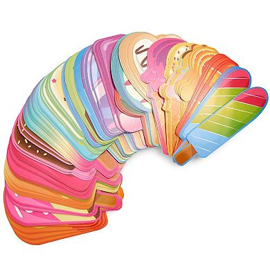 120-Pack Bulk Ice Cream Bookmarks for Students, Classroom Supplies, 6 in