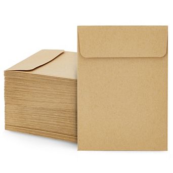 100 Pack Small Seed Saving Envelopes, Bulk Blank Paper Coin Packets 4.5x3.25