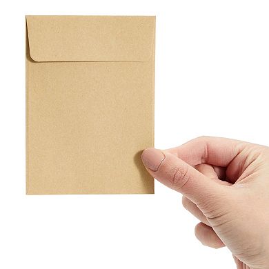 100 Pack Small Seed Saving Envelopes, Bulk Blank Paper Coin Packets 4.5x3.25
