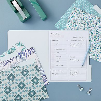 24 Pack Decorative File Folders for Home, Office, School, Bulk Pack, Letter Size