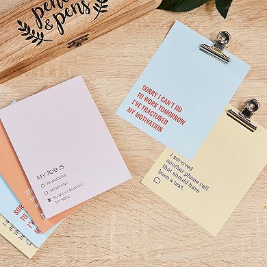 8-pack Funny Notepads For Coworkers, Novelty Notepads For Adults, 4.25 X 4.4"