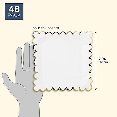 12-Pack Inspirational 2 Pocket Folders for Marble Print Office Supplies, 12x9 in