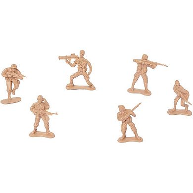 Army Men Action Figures Set with Map, Includes Carrying Tote for Easy Clean Up (400 Pieces)