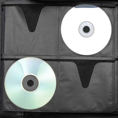 400 Disc CD DVD Storage Holder, Portable DVD Binder Booklet Carrying Case
